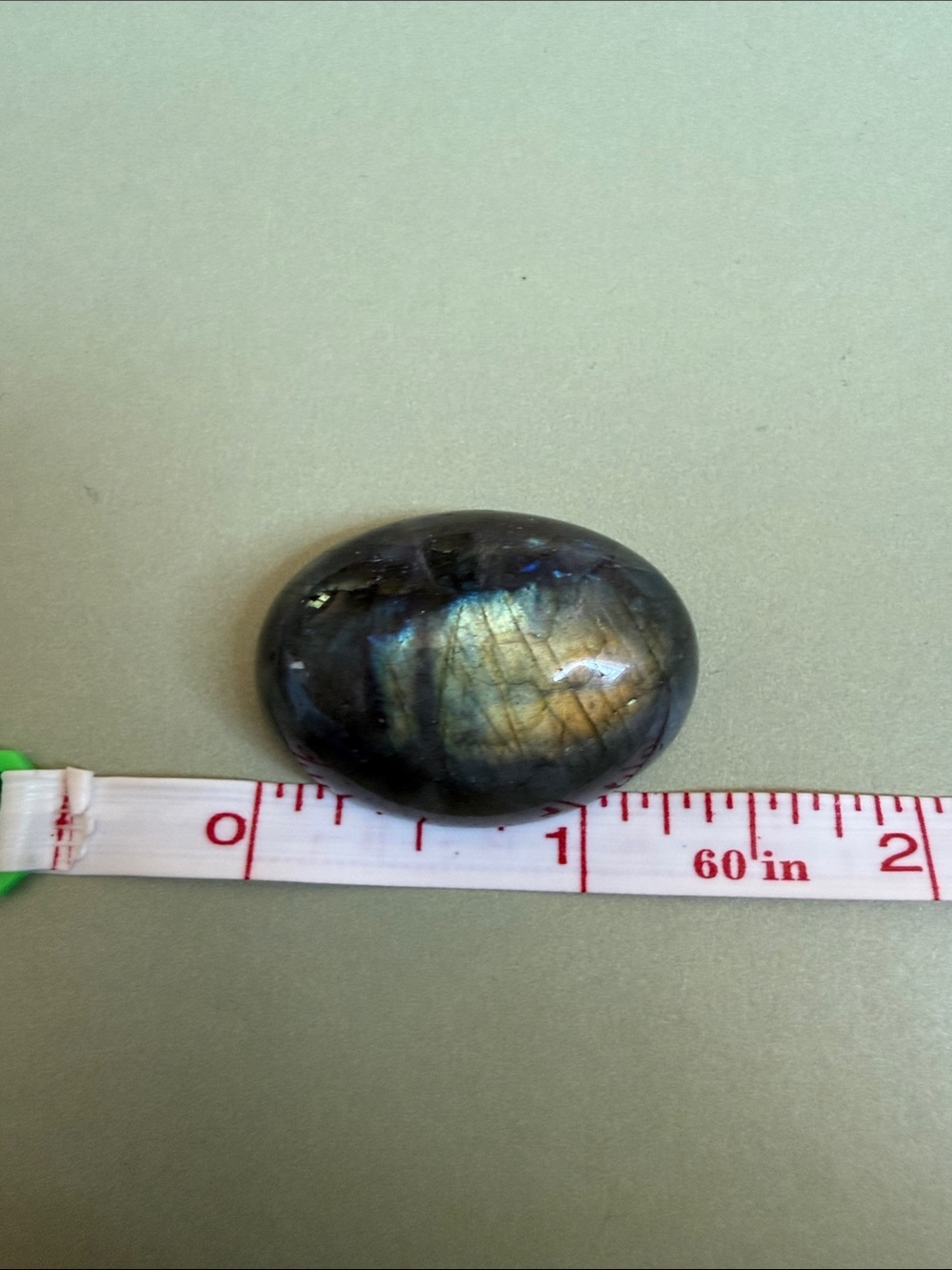 Natural Labradorite oval cabochon gemstone - Picture 3 of 10